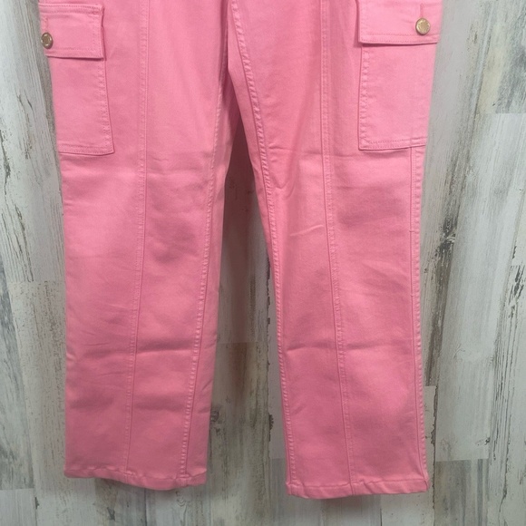 Judy Blue Cargo Pants High Rise size 7/28 Pink Utility Barbiecore Preppy - Picture 6 of 8